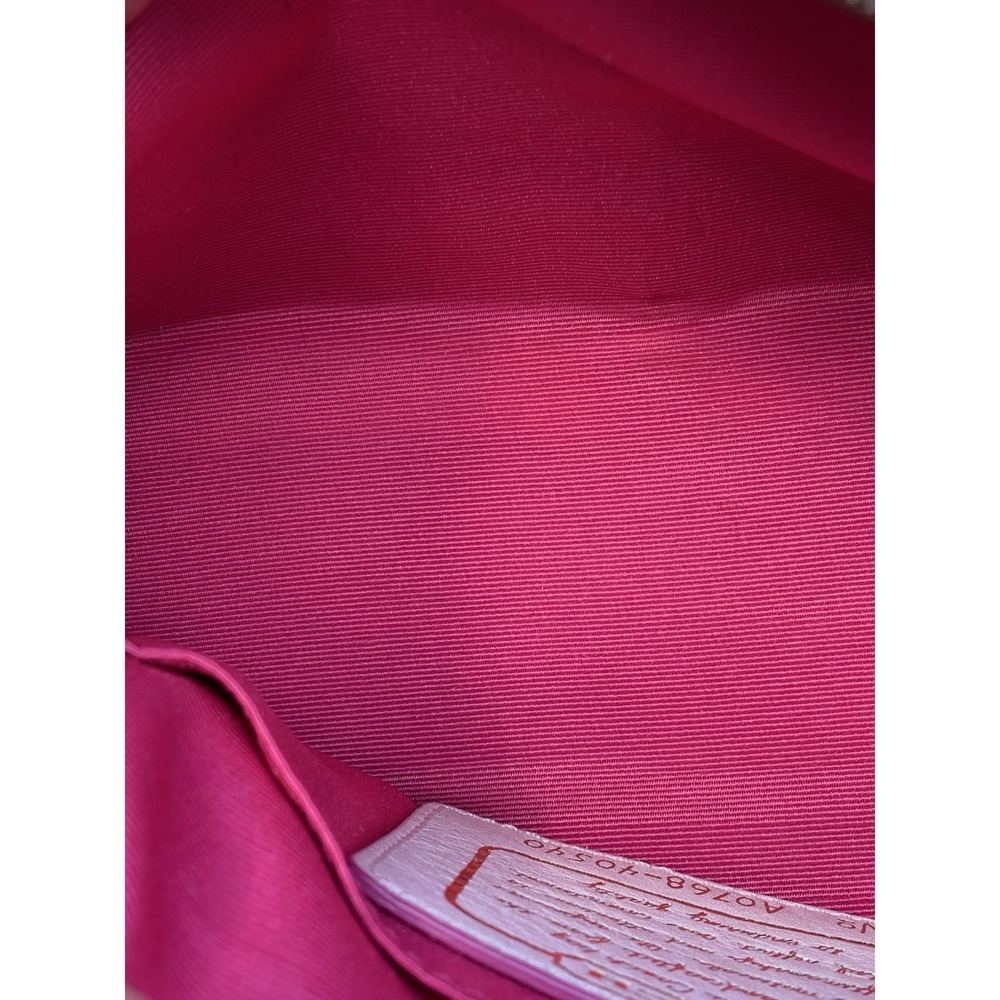 Coach Signature Multi-Color Stripe Shoulder Bag 40540 Top Handle‎ Pouch - Picture 15 of 16